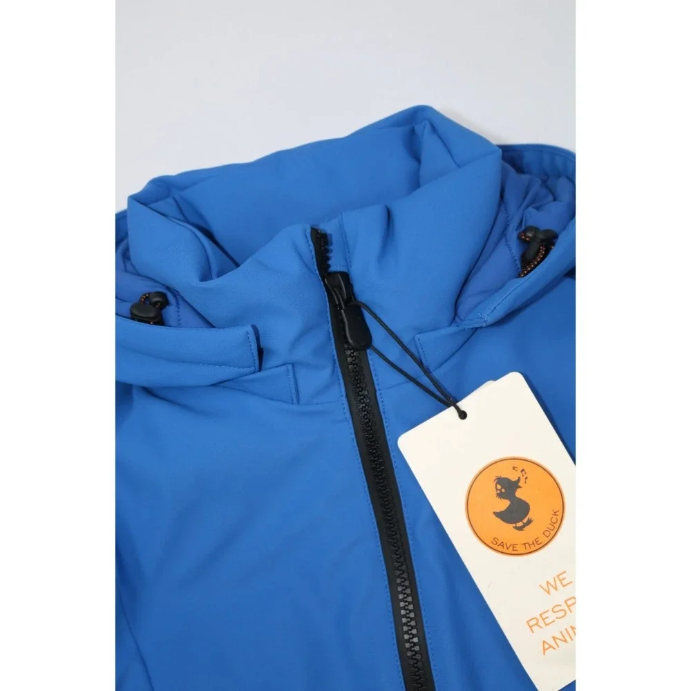 Save The Duck Womens Lexy17 Lila Plumtech Mid Jacket Blue Black Sz XS HeatRetain - Picture 2 of 16